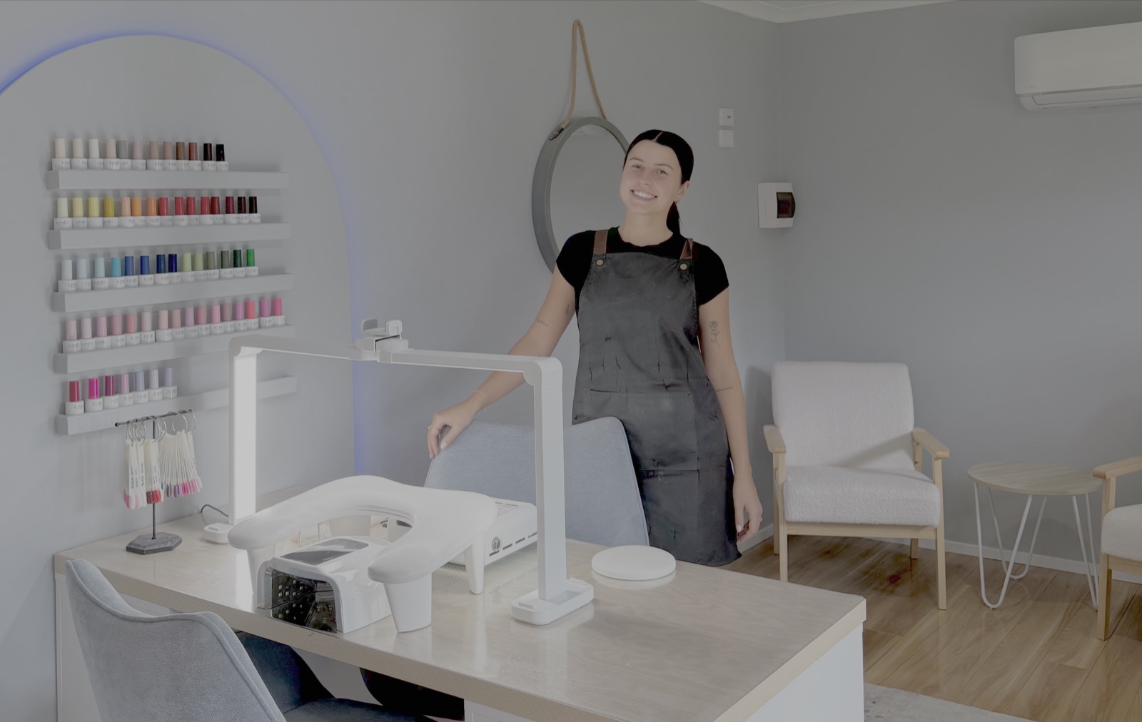 Shelby in her home salon